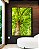 Quadro Vertical Copa de Árvore Verde Iluminada Céu Natureza Paisagem Canvas Moldura - Imagem 1