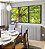 Trio de Quadros Copa de Árvore Verde Iluminada Céu Natureza Paisagem Canvas Moldura - Imagem 4