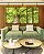 Trio de Quadros Estilizados Copa de Árvore Verde Iluminada Céu Natureza Paisagem Canvas Moldura - Imagem 3