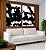 Duo de Quadros Abstrato Geométrico Minimalista Preto e Branco Canvas Moldura - Imagem 5