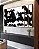 Trio de Quadros Estilizados Abstrato Geométrico Minimalista Preto e Branco Canvas Moldura - Imagem 1