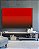 Quadro Horizontal Abstrato Degradê Vermelho Intenso Escuro e Vivo Canvas Moldura - Imagem 5