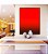 Quadro Vertical Abstrato Degradê Vermelho Intenso Escuro e Vivo Canvas Moldura - Imagem 5