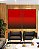 Duo de Quadros Abstrato Degradê Vermelho Intenso Escuro e Vivo Canvas Moldura - Imagem 3