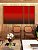Trio de Quadros Estilizados Abstrato Degradê Vermelho Intenso Escuro e Vivo Canvas Moldura - Imagem 3