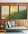 Trio de Quadros Abstrato Branco Verde Esmeralda e Dourado Canvas Moldura - Imagem 5