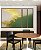 Trio de Quadros Estilizados Abstrato Branco Verde Esmeralda e Dourado Canvas Moldura - Imagem 3