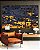 Trio de Quadros Estilizados Abstrato Mosaico Cinza Chumbo Amarelo Dourado Canvas Moldura - Imagem 3