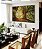Quadro Horizontal Árvores Iluminadas Douradas Floresta Paisagem Natureza Canvas Moldura - Imagem 5