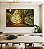 Quadro Horizontal Árvores Iluminadas Douradas Floresta Paisagem Natureza Canvas Moldura - Imagem 2