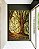 Quadro Vertical Árvores Iluminadas Douradas Floresta Paisagem Natureza Canvas Moldura - Imagem 3