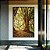 Quadro Vertical Árvores Iluminadas Douradas Floresta Paisagem Natureza Canvas Moldura - Imagem 1