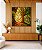 Quadro Quadrado Árvores Iluminadas Douradas Floresta Paisagem Natureza Canvas Moldura - Imagem 1