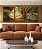 Trio de Quadros Árvores Iluminadas Douradas Floresta Paisagem Natureza Canvas Moldura - Imagem 4