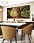 Duo de Quadros Quadrados Árvores Iluminadas Douradas Floresta Paisagem Natureza Canvas Moldura - Imagem 1