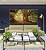 Duo de Quadros Quadrados Árvores Iluminadas Douradas Floresta Paisagem Natureza Canvas Moldura - Imagem 3