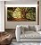Duo de Quadros Quadrados Árvores Iluminadas Douradas Floresta Paisagem Natureza Canvas Moldura - Imagem 4