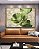 Quadro Horizontal Folhas Verdes Dourado Textura Abstrata Natureza Canvas Moldura - Imagem 5