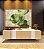 Quadro Horizontal Folhas Verdes Dourado Textura Abstrata Natureza Canvas Moldura - Imagem 4