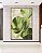 Quadro Vertical Folhas Verdes Dourado Textura Abstrata Natureza Canvas Moldura - Imagem 3