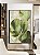 Quadro Vertical Folhas Verdes Dourado Textura Abstrata Natureza Canvas Moldura - Imagem 5