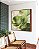 Quadro Quadrado Folhas Verdes Dourado Textura Abstrata Natureza Canvas Moldura - Imagem 2