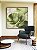 Quadro Quadrado Folhas Verdes Dourado Textura Abstrata Natureza Canvas Moldura - Imagem 3