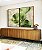 Duo de Quadros Folhas Verdes Dourado Textura Abstrata Natureza Canvas Moldura - Imagem 1