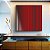 Quadro Quadrado Abstrato Listras Vermelho Carmim Cinza Prateado Canvas Moldura - Imagem 3