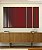 Trio de Quadros Estilizados Abstrato Listras Vermelho Carmim Cinza Prateado Canvas Moldura - Imagem 4