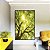 Quadro Vertical Copa da Árvore Luz do Sol Céu Azul Natureza Canvas Moldura - Imagem 3