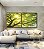 Duo de Quadros Quadrados Copa da Árvore Luz do Sol Céu Azul Natureza Canvas Moldura - Imagem 1