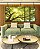 Trio de Quadros Estilizados Copa da Árvore Luz do Sol Céu Azul Natureza Canvas Moldura - Imagem 3