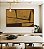 Quadro Horizontal Abstrato Geométrico Minimalista Textura Ocre Marrom Canvas Moldura - Imagem 2
