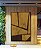 Quadro Vertical Abstrato Geométrico Minimalista Textura Ocre Marrom Canvas Moldura - Imagem 4