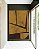 Quadro Vertical Abstrato Geométrico Minimalista Textura Ocre Marrom Canvas Moldura - Imagem 5