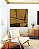 Quadro Quadrado Abstrato Geométrico Minimalista Textura Ocre Marrom Canvas Moldura - Imagem 5
