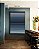 Quadro Vertical Abstrato Listras Degradê Azul Marinho Branco Canvas Moldura - Imagem 3