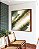 Quadro Quadrado Abstrato Tons de Verde Esmeralda e Dourado Canvas Moldura - Imagem 4