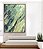 Quadro Vertical Abstrato Verde Azul Turquesa Cinza Textura Natural Canvas Moldura - Imagem 5