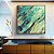 Quadro Quadrado Abstrato Verde Azul Turquesa Cinza Textura Natural Canvas Moldura - Imagem 2