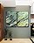 Duo de Quadros Abstrato Verde Azul Turquesa Cinza Textura Natural Canvas Moldura - Imagem 5
