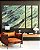 Trio de Quadros Estilizados Abstrato Verde Azul Turquesa Cinza Textura Natural Canvas Moldura - Imagem 3