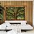 Duo de Quadros Árvore Iluminada Folhagem Verde Luz Natural Canvas Moldura - Imagem 1