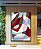 Quadro Vertical Abstrato Mosaico Contornos Vermelho Turquesa Branco Canvas Moldura - Imagem 3