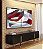 Duo de Quadros Abstrato Mosaico Contornos Vermelho Turquesa Branco Canvas Moldura - Imagem 4