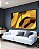 Duo de Quadros Abstrato Mosaico Contornos Marrom Amarelo Ouro Canvas Moldura - Imagem 2