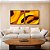 Duo de Quadros Quadrados Abstrato Mosaico Contornos Marrom Amarelo Ouro Canvas Moldura - Imagem 4
