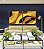 Duo de Quadros Quadrados Abstrato Mosaico Contornos Marrom Amarelo Ouro Canvas Moldura - Imagem 3