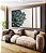 Trio de Quadros Estilizados Flor Azul Petróleo Dourada Textura Branca Floral Canvas Moldura - Imagem 2
